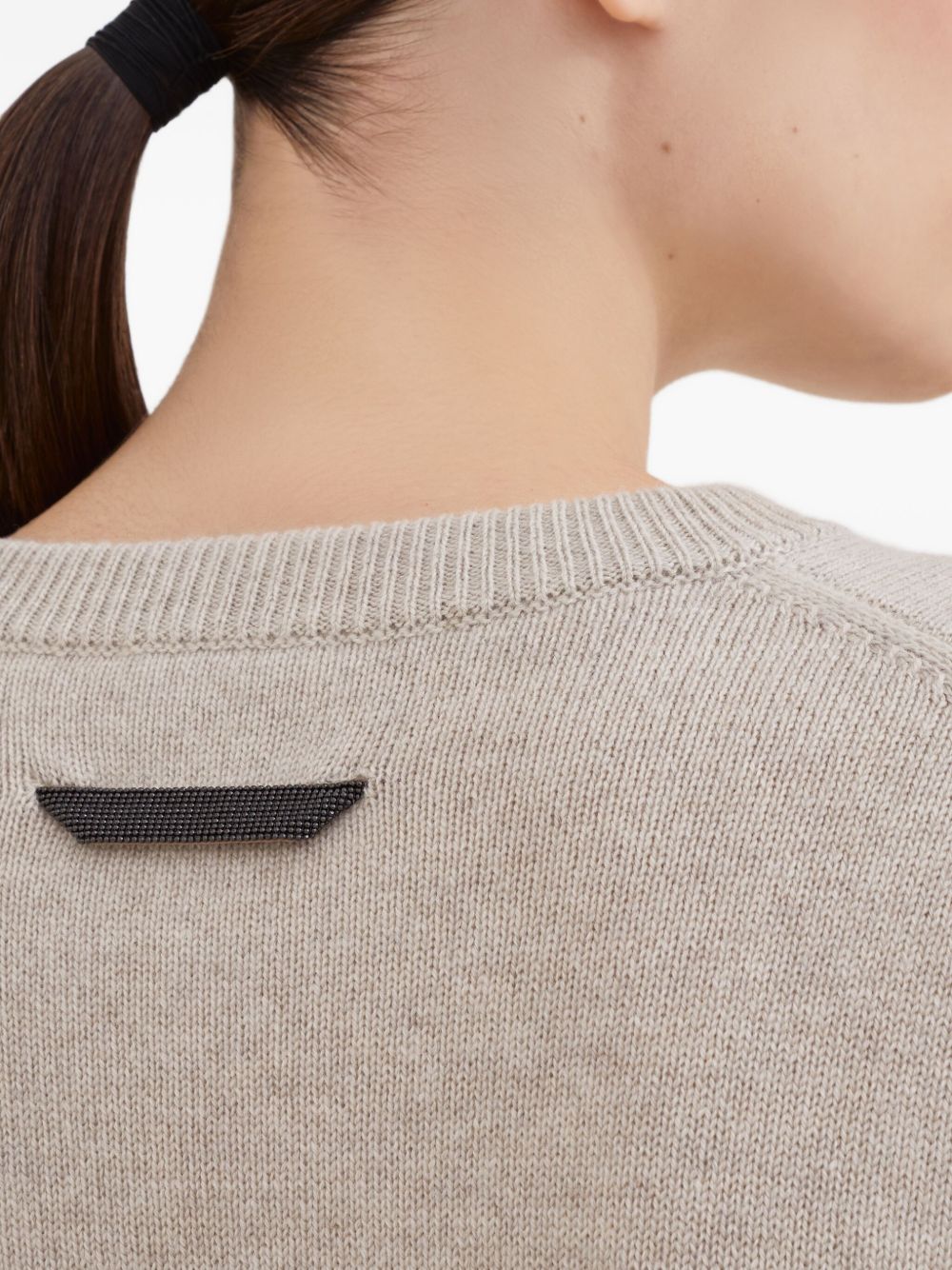 Brunello Cucinelli Beige Sweater Glam Steals