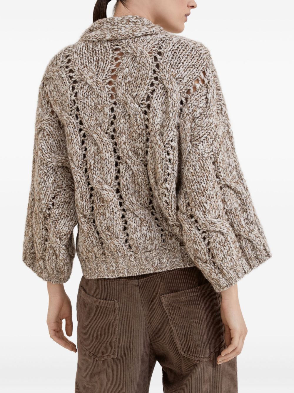 Brunello Cucinelli Beige Sweater Glam Steals