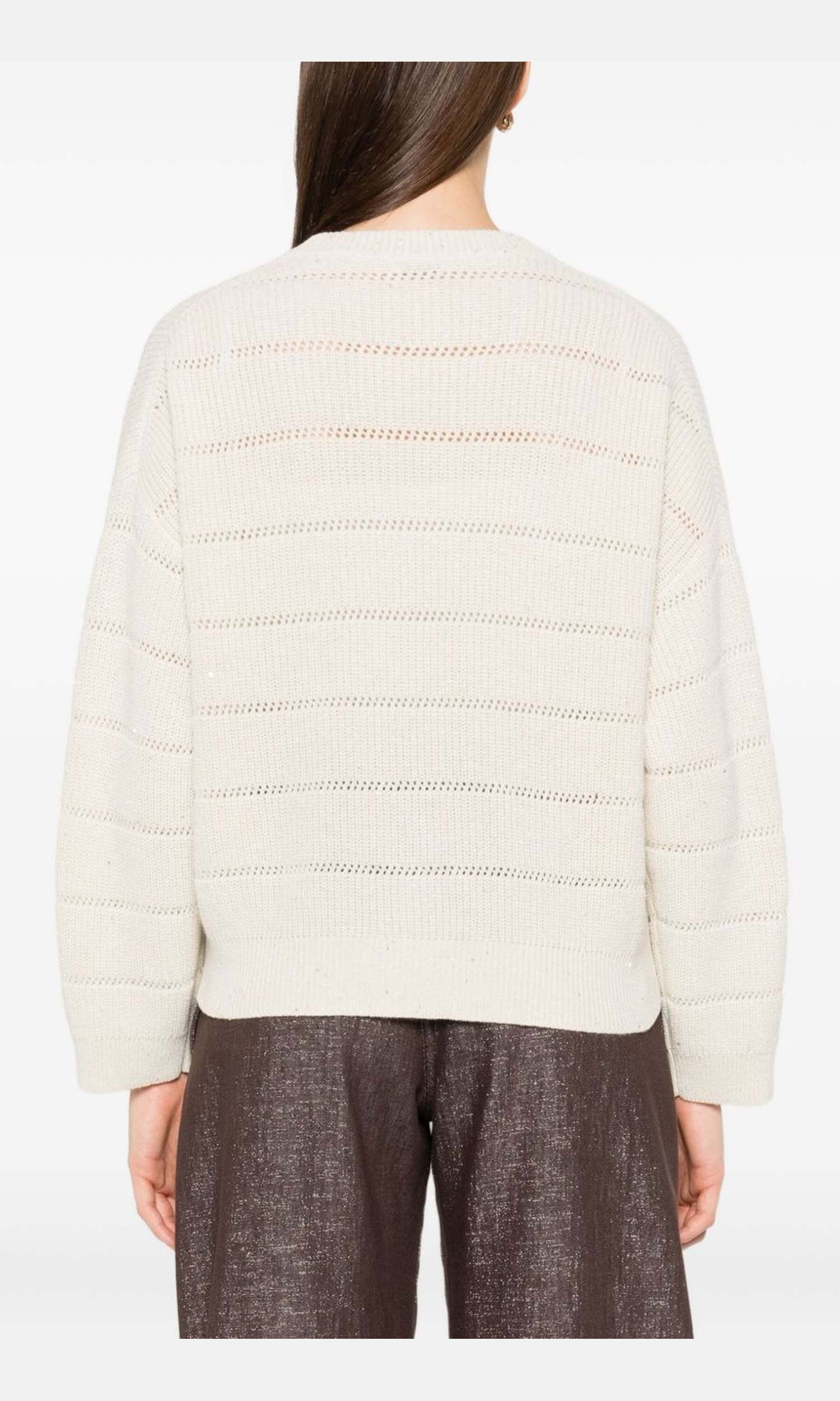 Brunello Cucinelli Beige Sweater Glam Steals