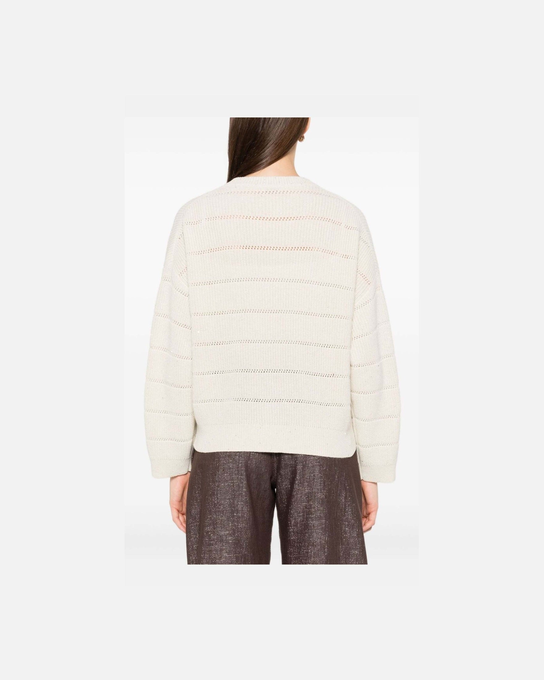 Brunello Cucinelli Beige Sweater Glam Steals