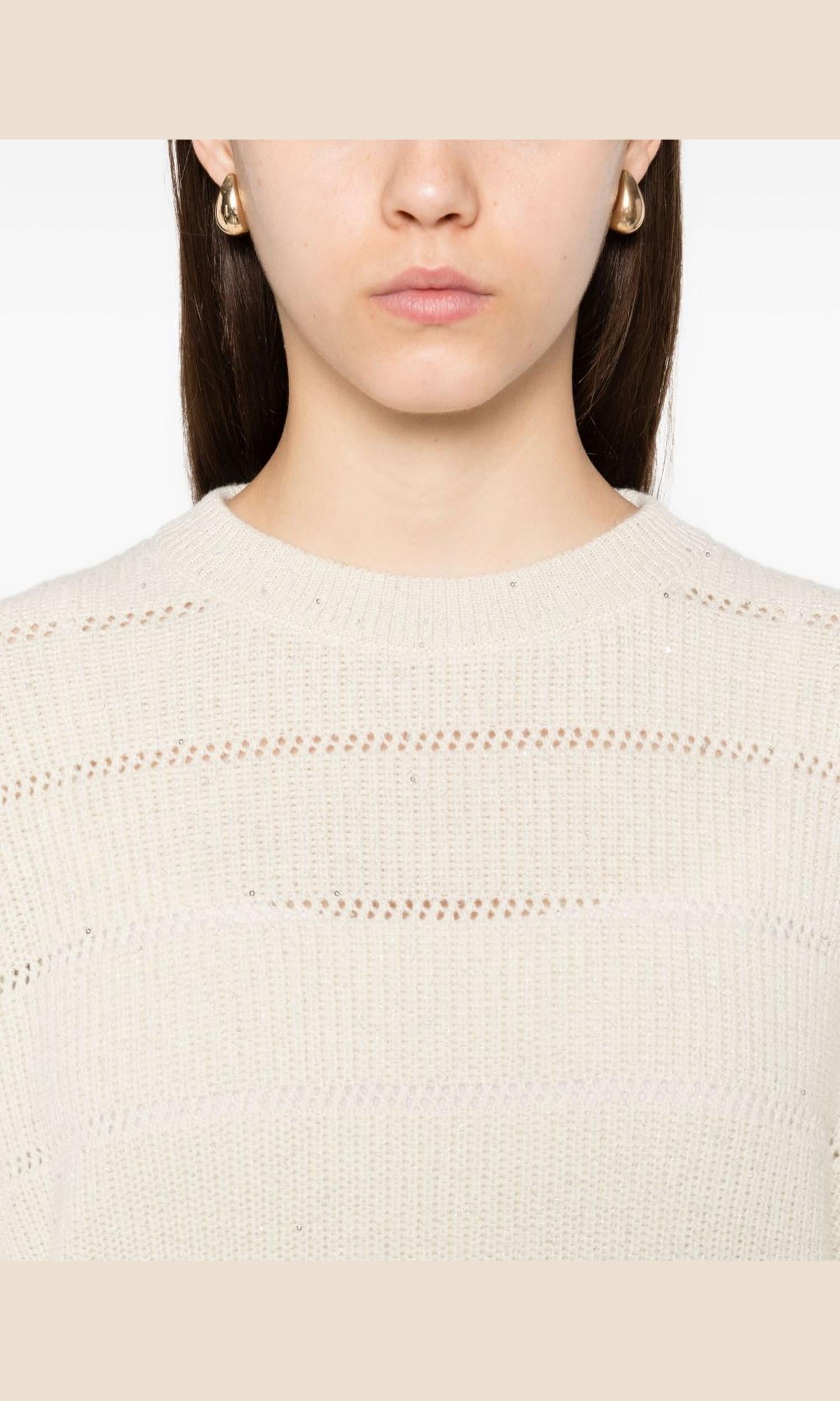 Brunello Cucinelli Beige Sweater Glam Steals