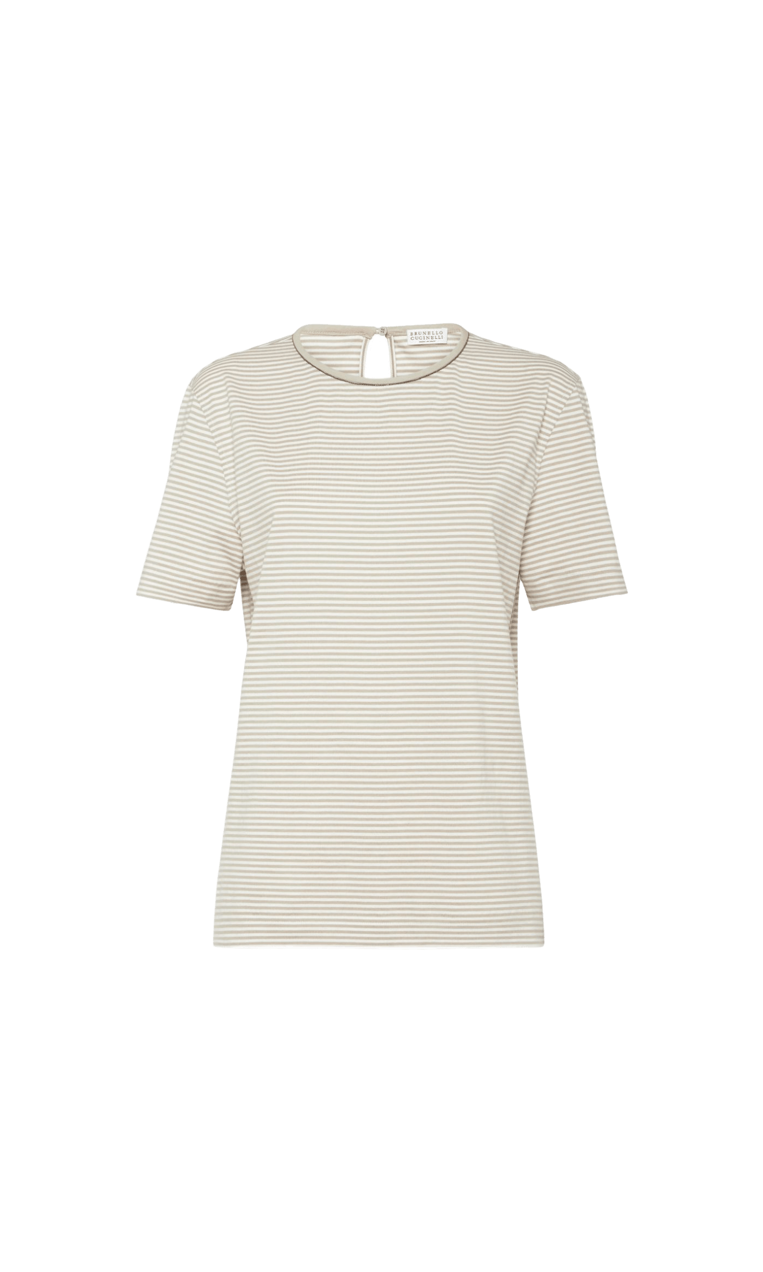 Brunello Cucinelli Beige T-shirt Glam Steals