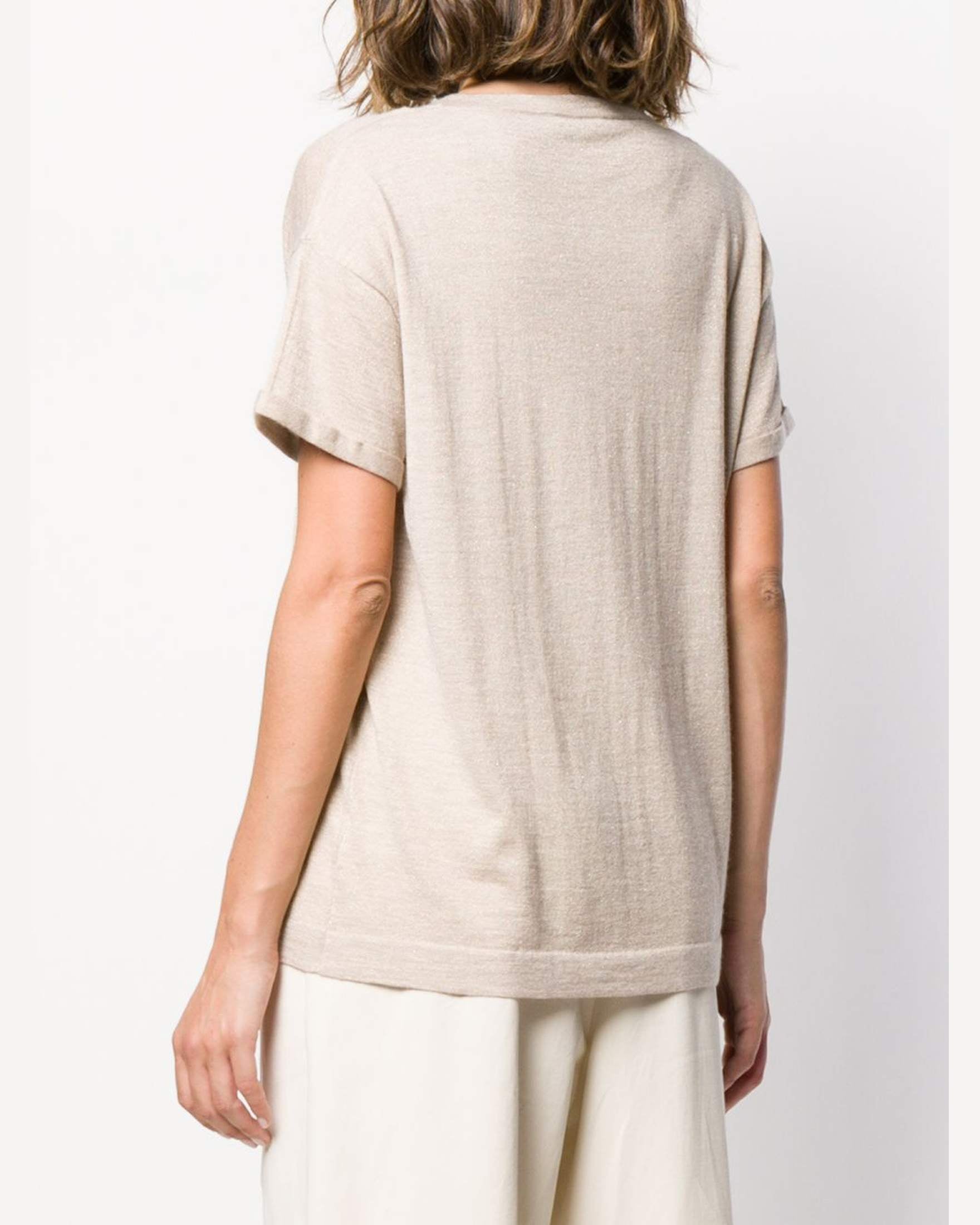 Brunello Cucinelli Beige T-shirt and Polo Glam Steals