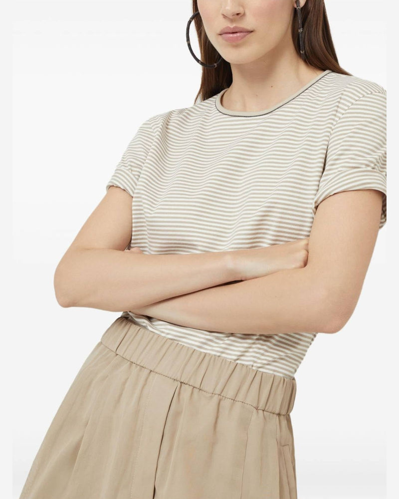 Brunello Cucinelli Beige T-shirt and Polo Glam Steals