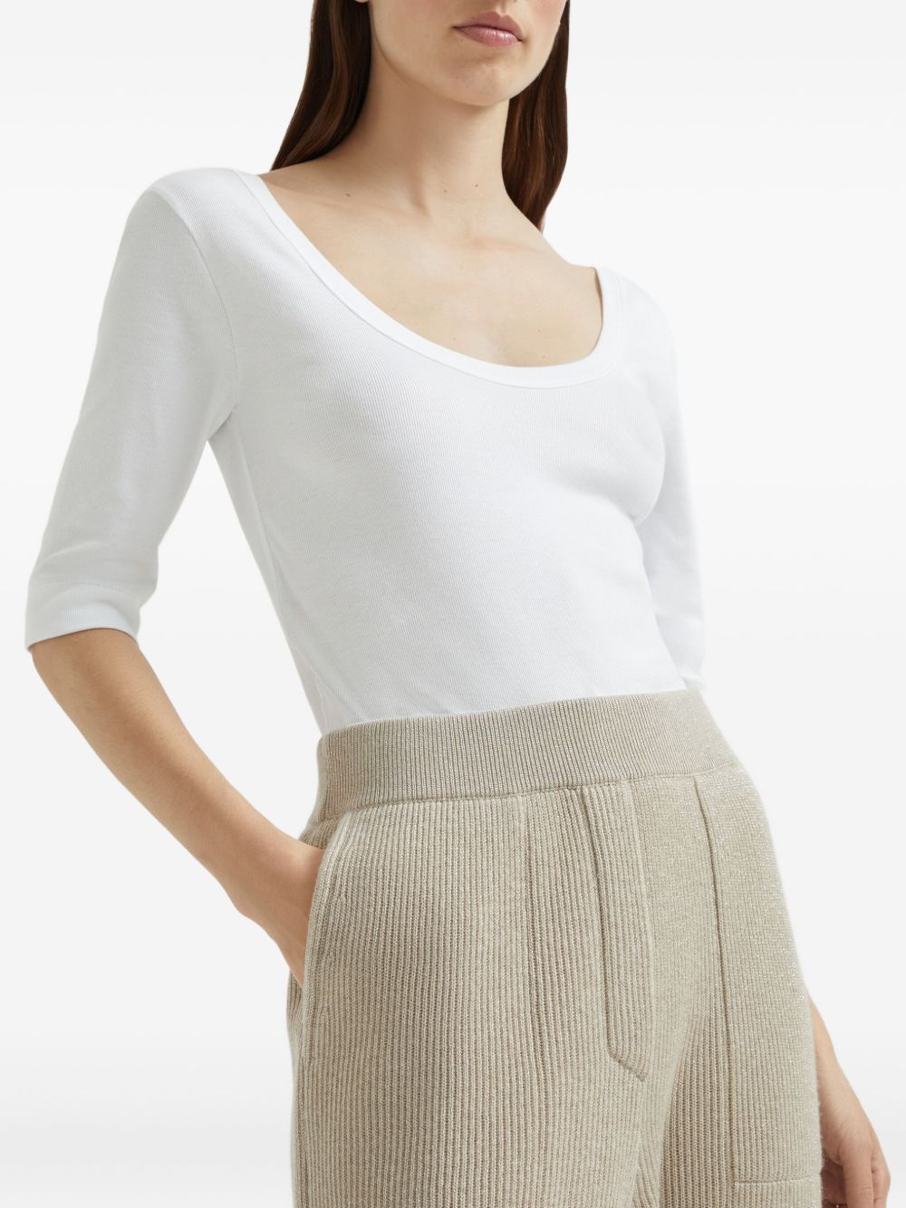Brunello Cucinelli Beige Trouser Glam Steals