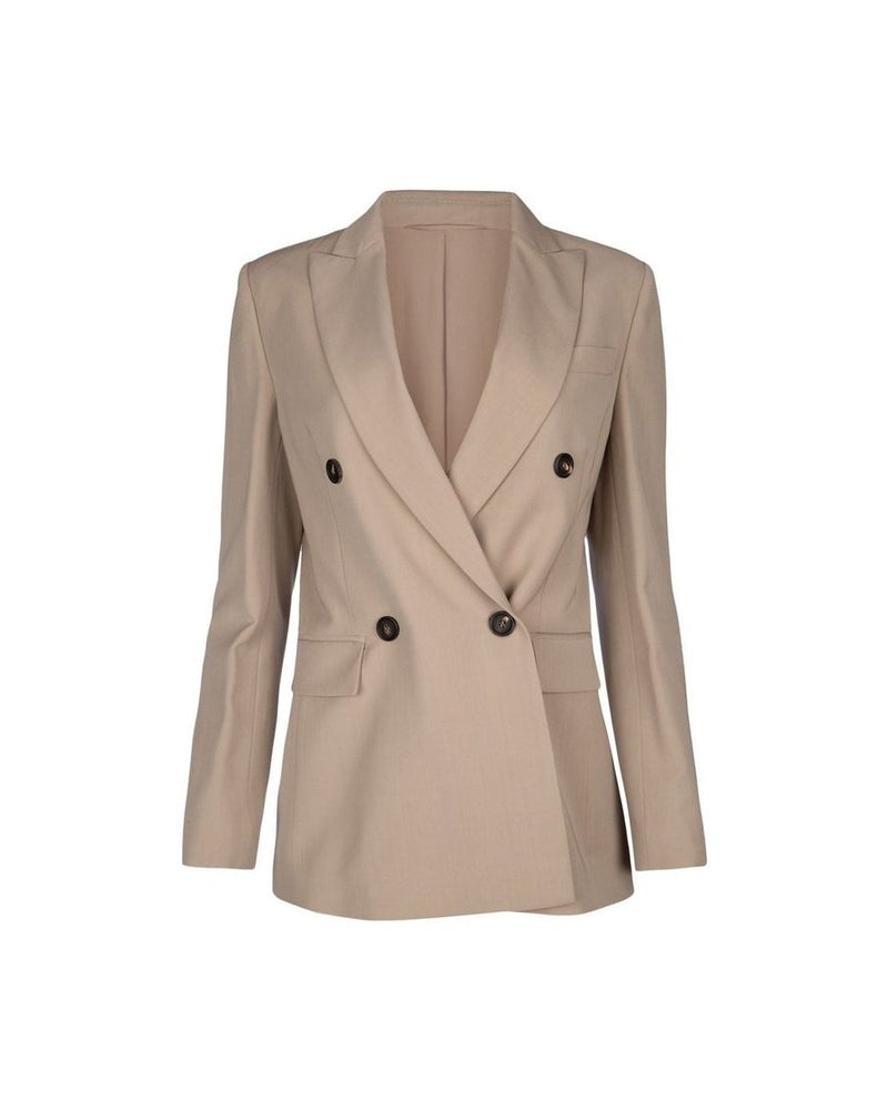 Brunello Cucinelli Beige Virgin Wool Blazer Glam Steals