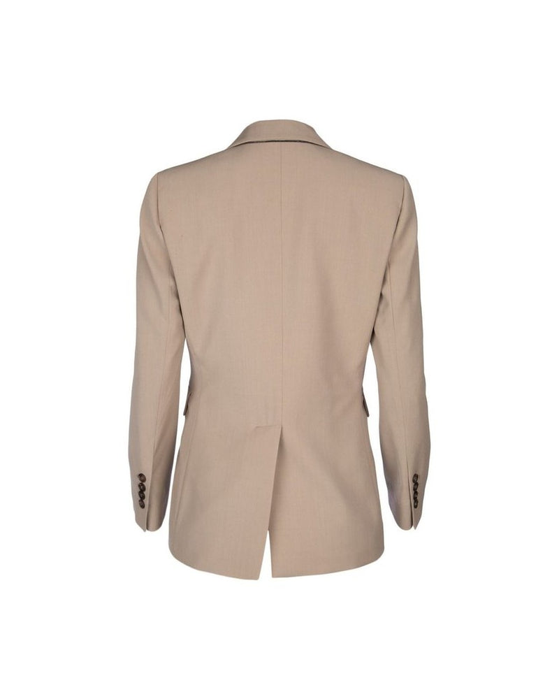Brunello Cucinelli Beige Virgin Wool Blazer Glam Steals