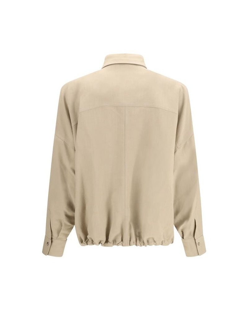 Brunello Cucinelli Beige Viscose Blouse Glam Steals