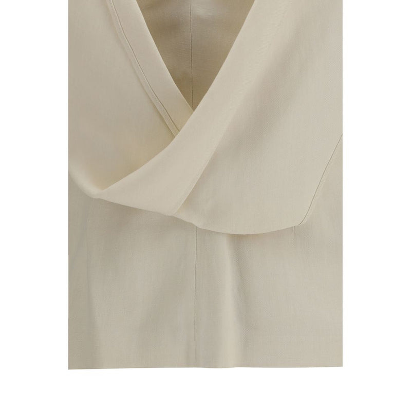 Brunello Cucinelli Beige Viscose Top 