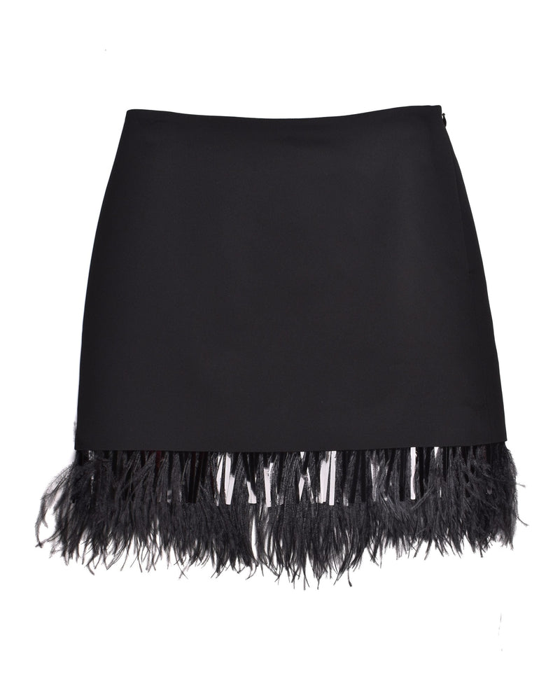Brunello Cucinelli Black Acetate Mini Skirt Glam Steals