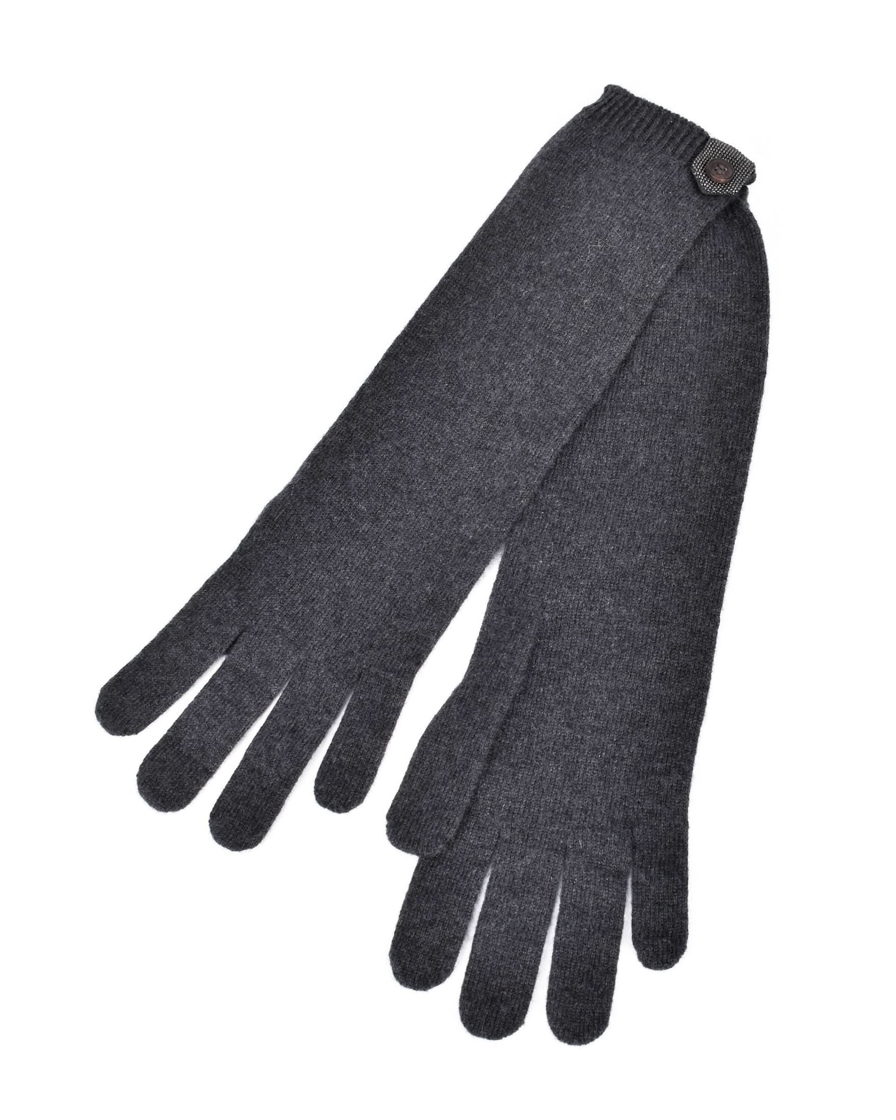 Brunello Cucinelli Black Cashmere Gloves 