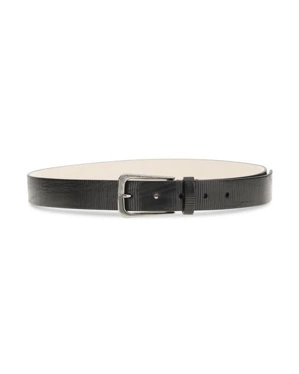 Brunello Cucinelli Black Leather Calf Bos Taurus Regular Belt 