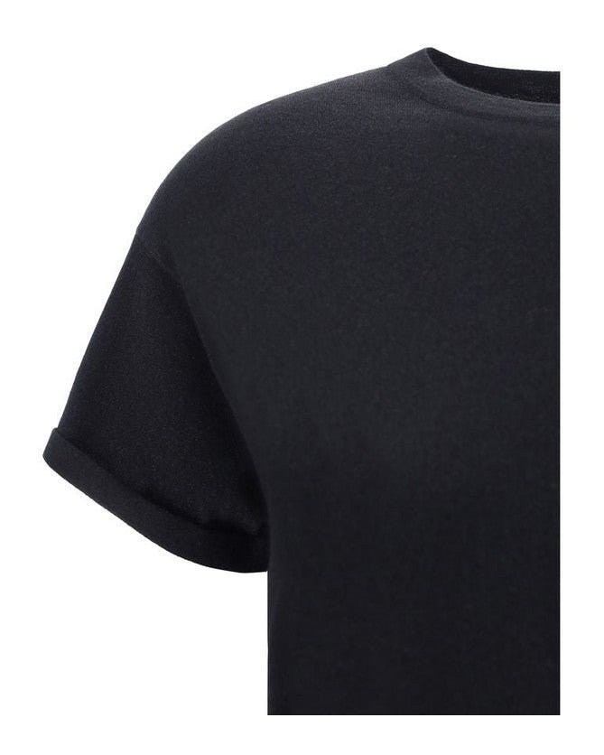 Brunello Cucinelli Black Nylon T-shirt Glam Steals