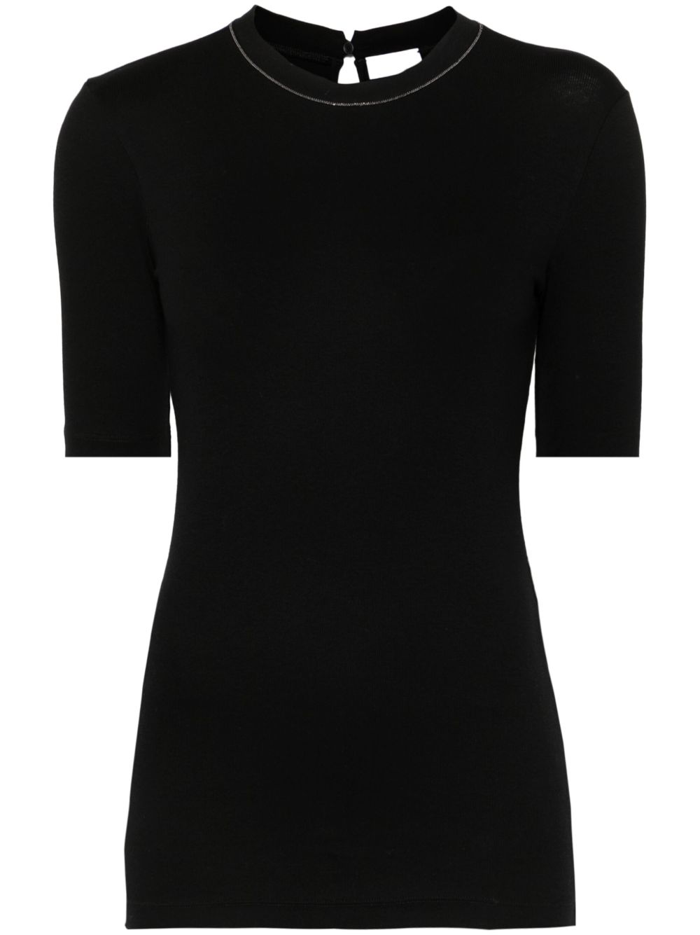 Brunello Cucinelli Black T-shirt Glam Steals