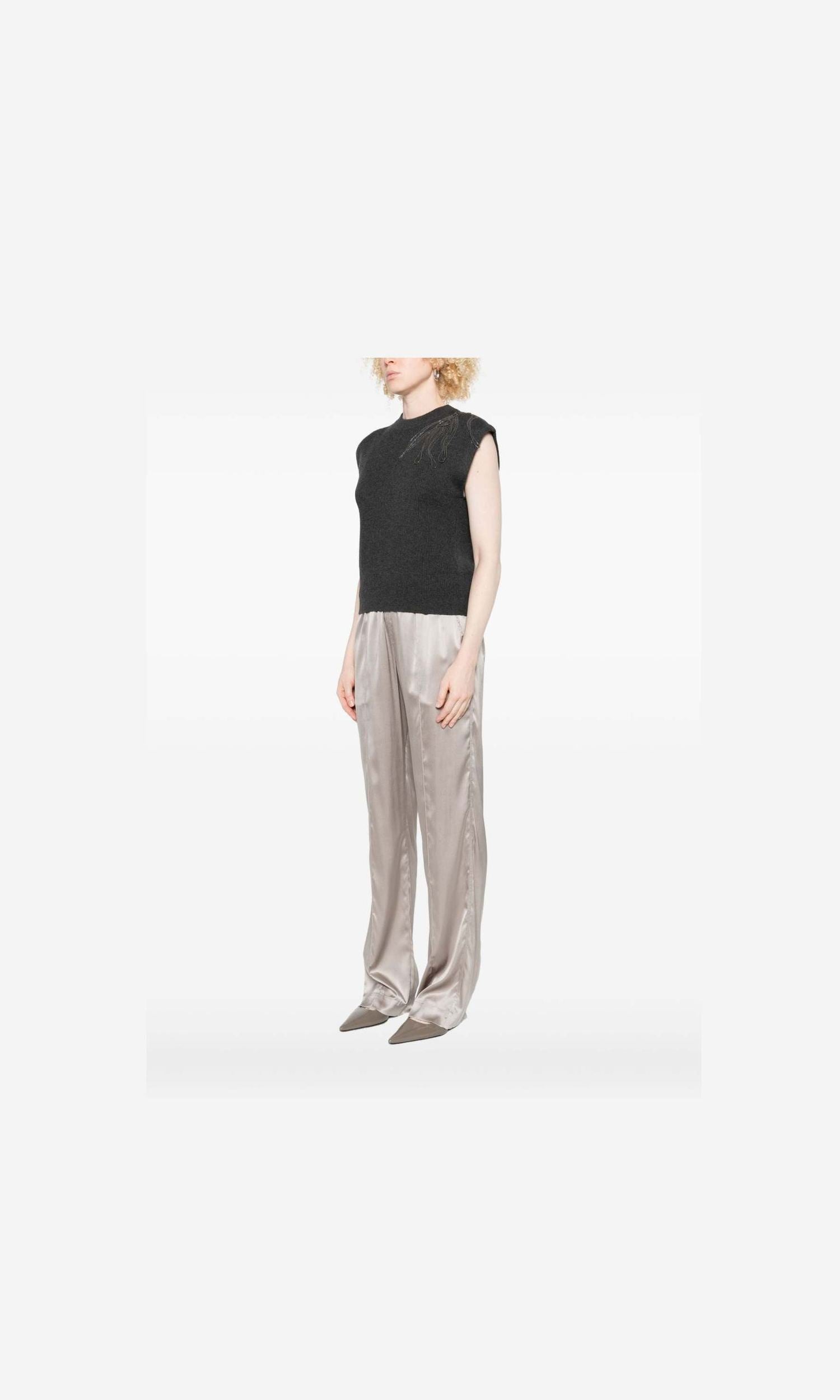 Brunello Cucinelli Black Top Glam Steals