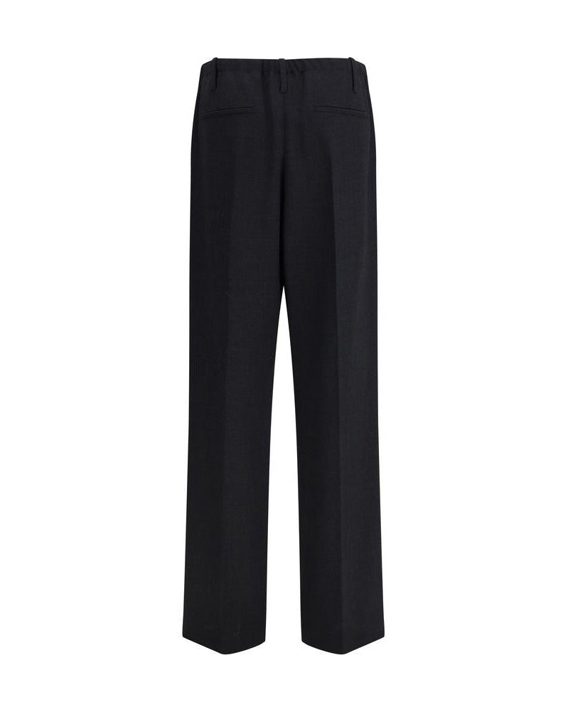 Brunello Cucinelli Black Wool Fleece Casual Pant Glam Steals