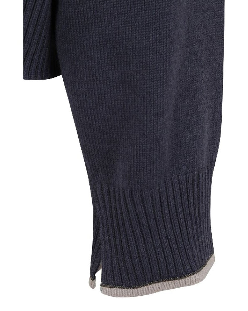 Brunello Cucinelli Blue Cashmere Sweater Glam Steals