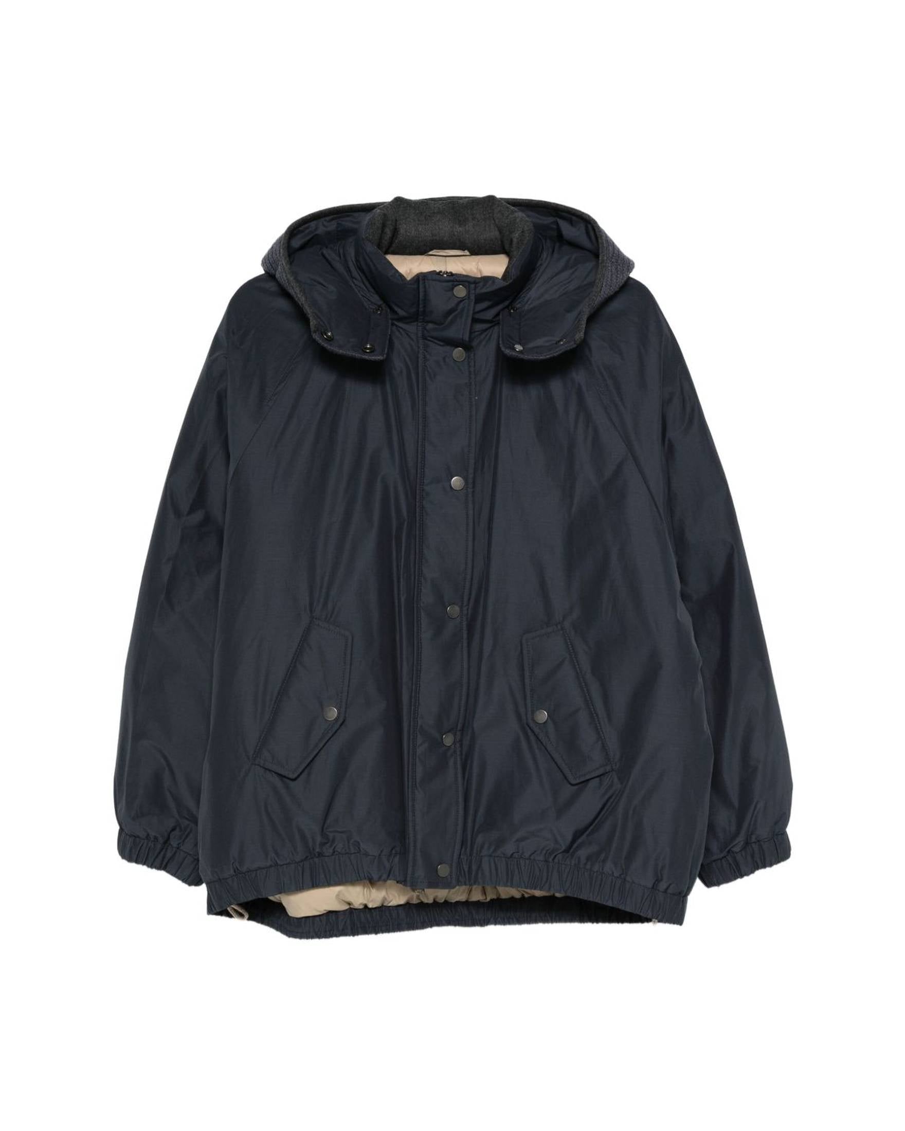 Brunello Cucinelli Blue Coat Glam Steals