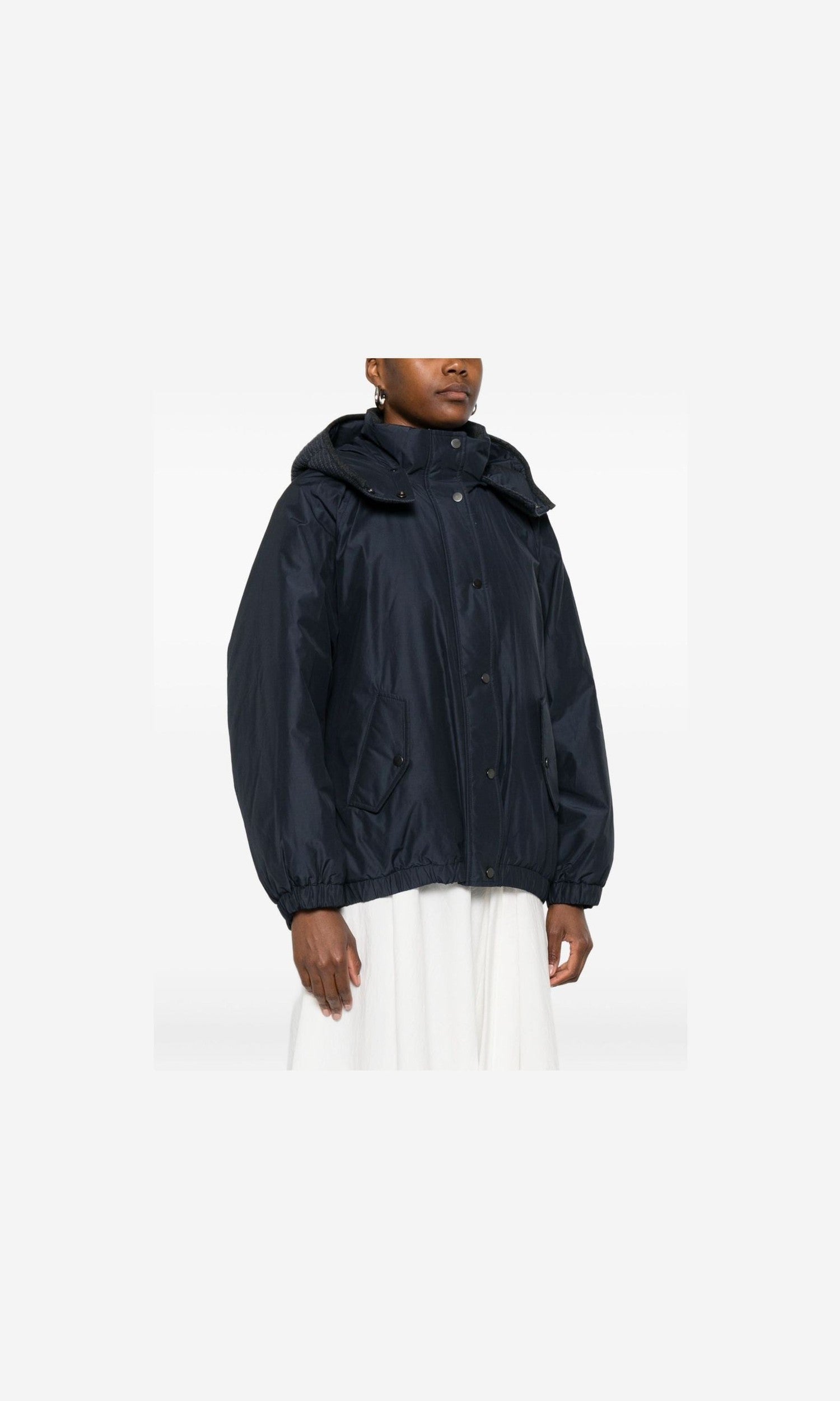 Brunello Cucinelli Blue Coat Glam Steals