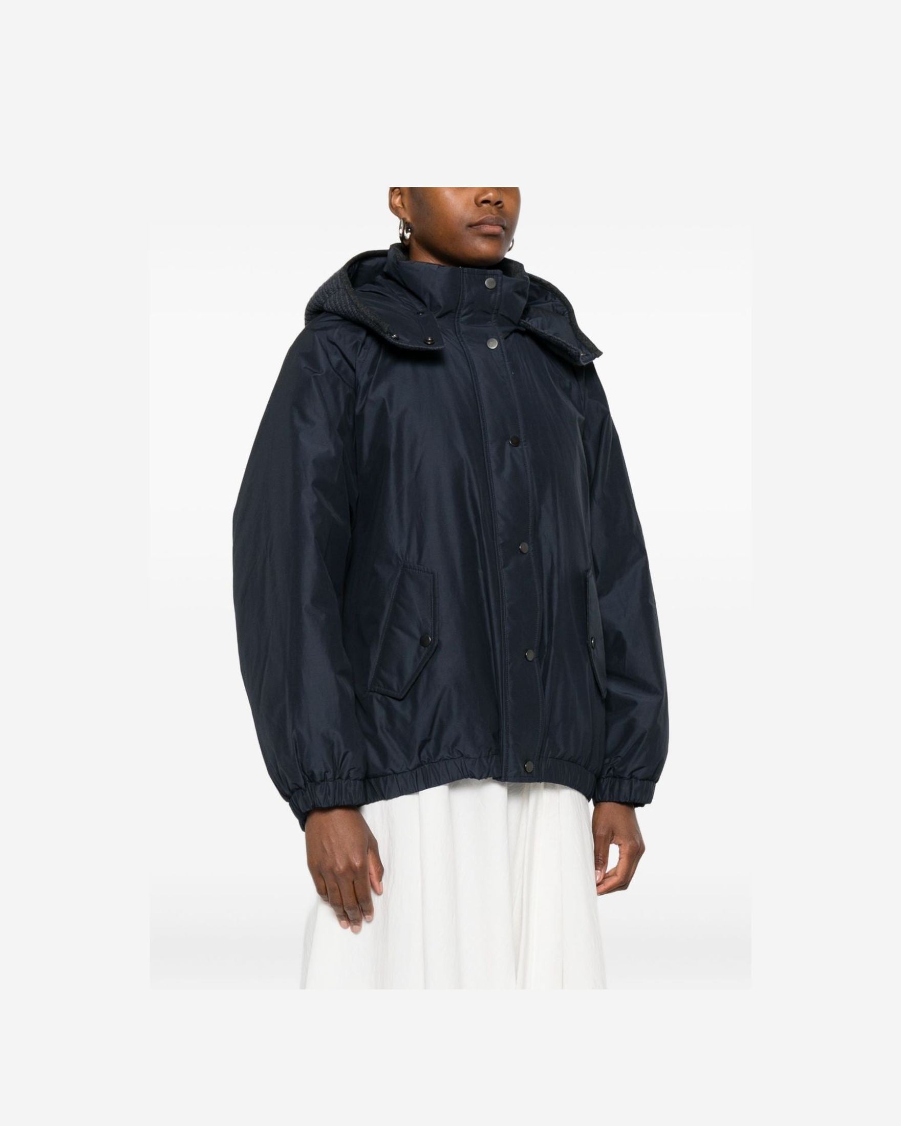 Brunello Cucinelli Blue Coat Glam Steals