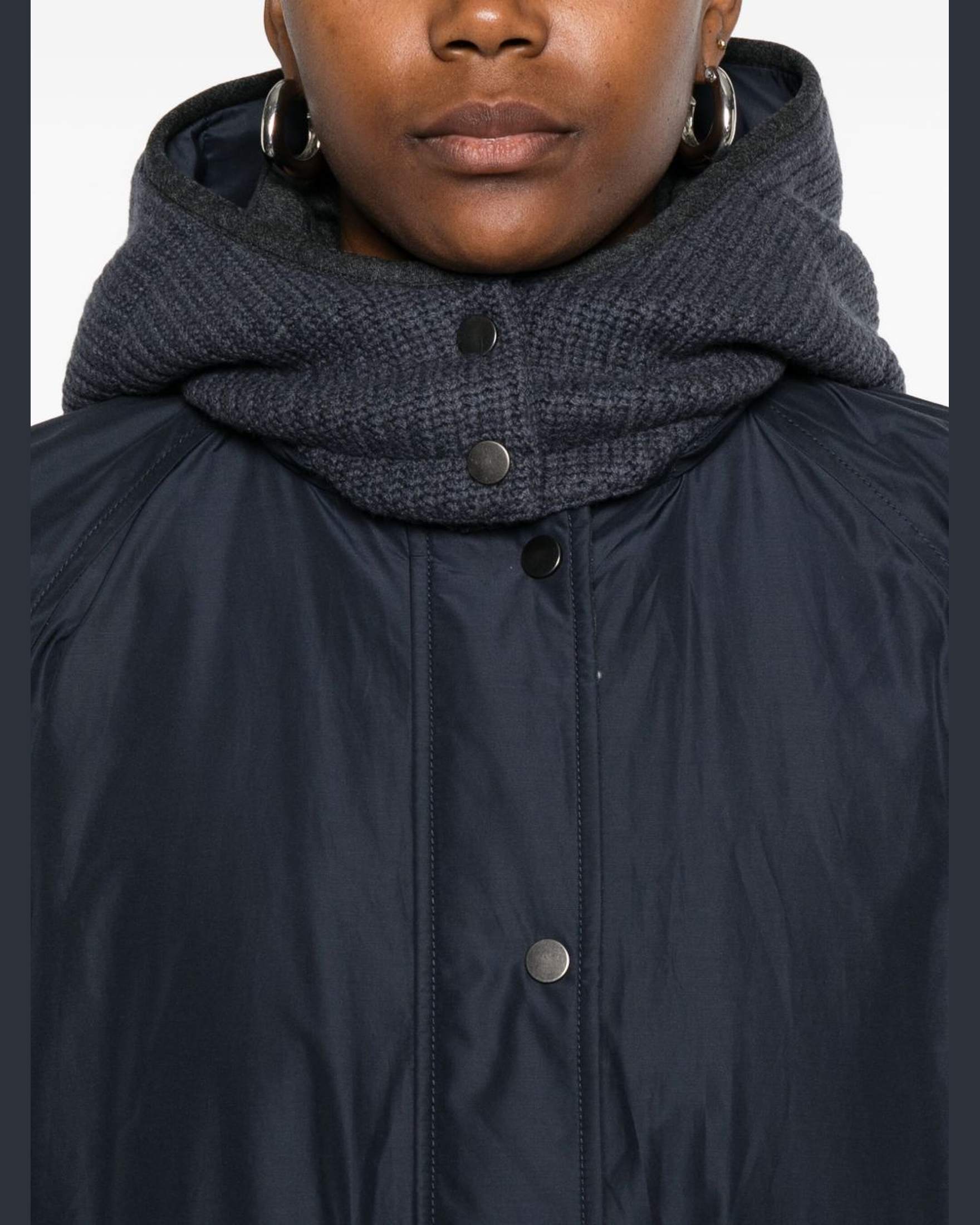 Brunello Cucinelli Blue Coat Glam Steals