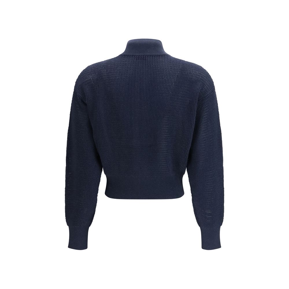 Brunello Cucinelli Blue Cotton Cardigan Glam Steals