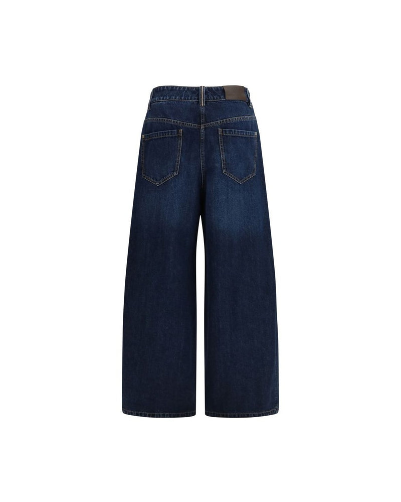Brunello Cucinelli Blue Cotton Denim Jeans Glam Steals
