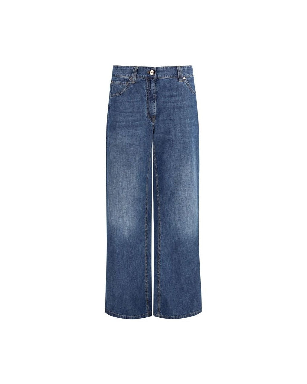 Brunello Cucinelli Blue Cotton Denim Jeans Glam Steals