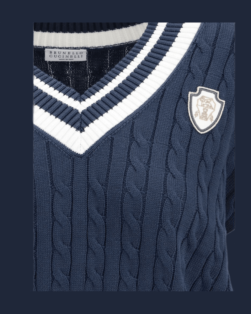 Brunello Cucinelli Blue Cotton Sweatshirt Glam Steals