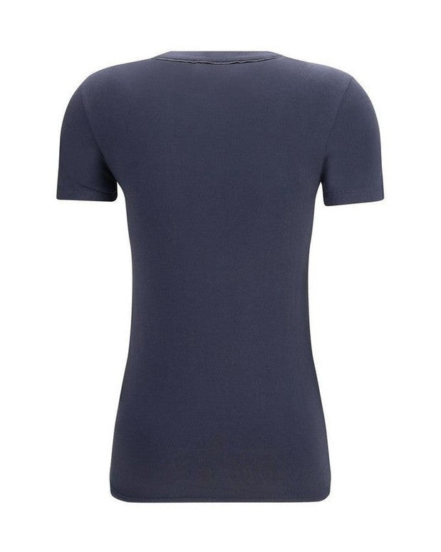 Brunello Cucinelli Blue Cotton T-shirt 
