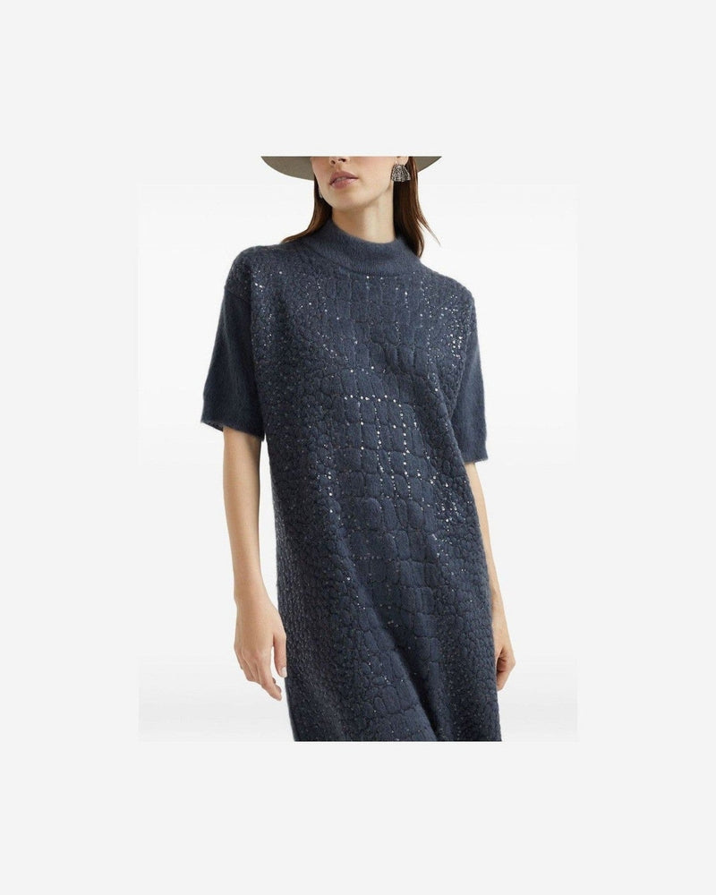 Brunello Cucinelli Blue Dress Glam Steals