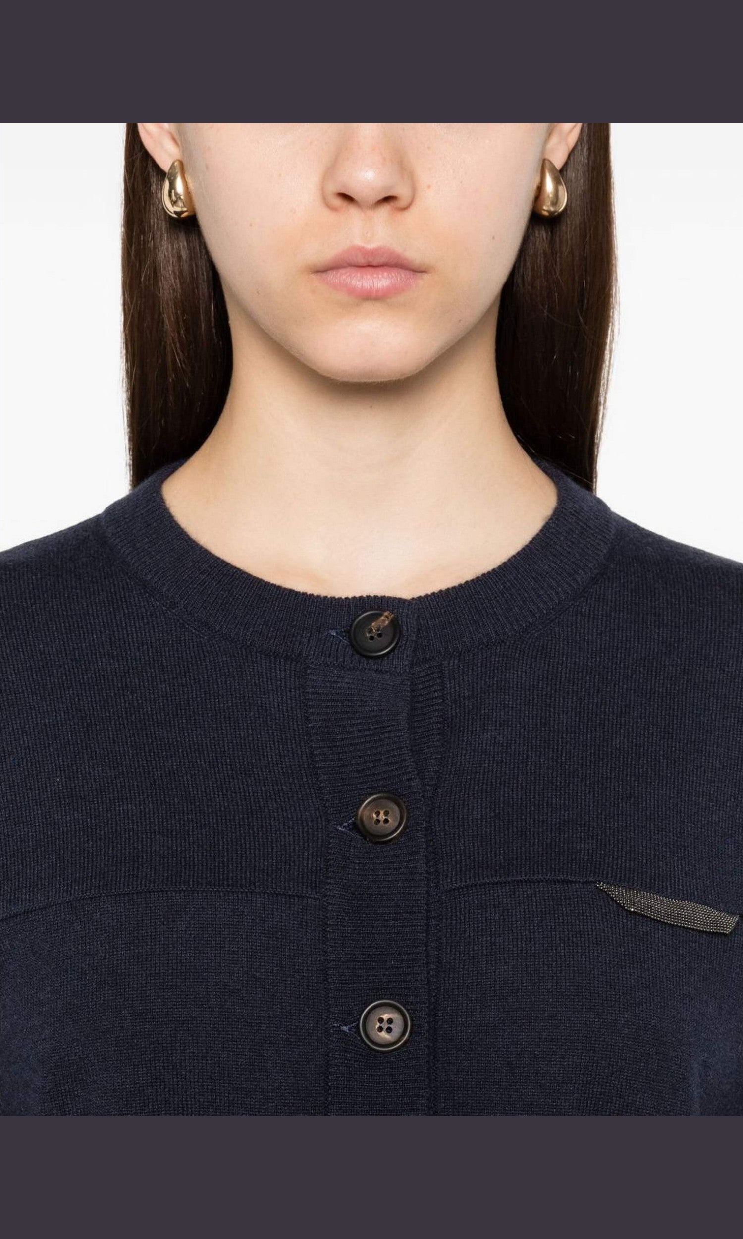 Brunello Cucinelli Blue Sweater Glam Steals