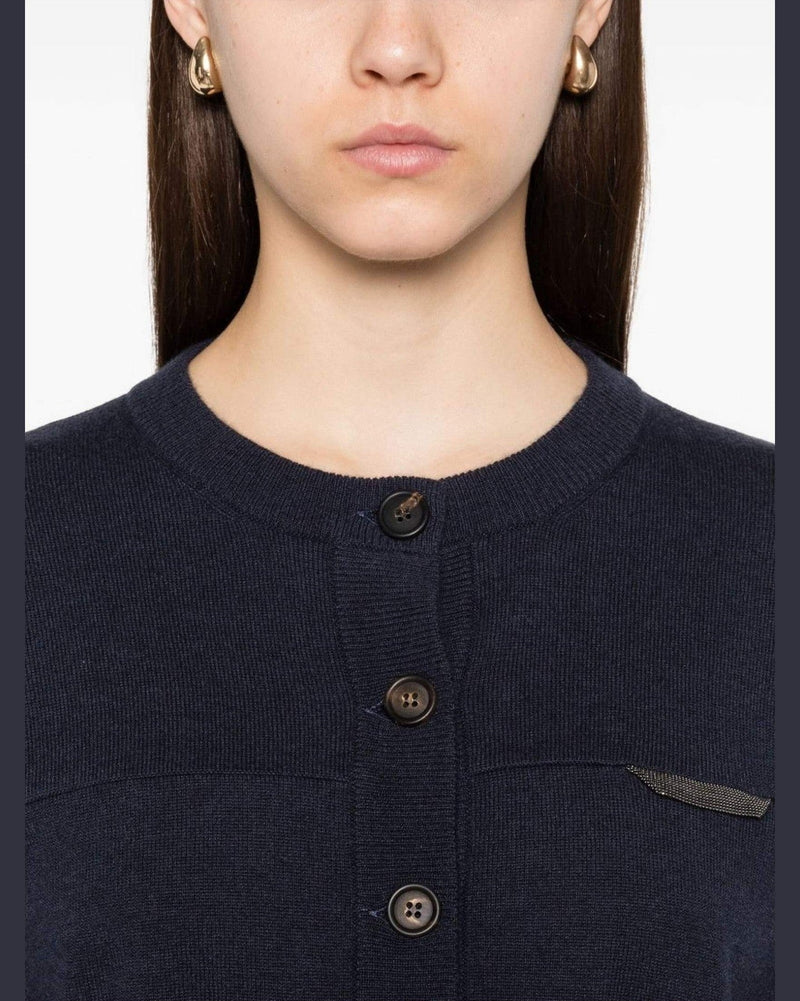 Brunello Cucinelli Blue Sweater Glam Steals