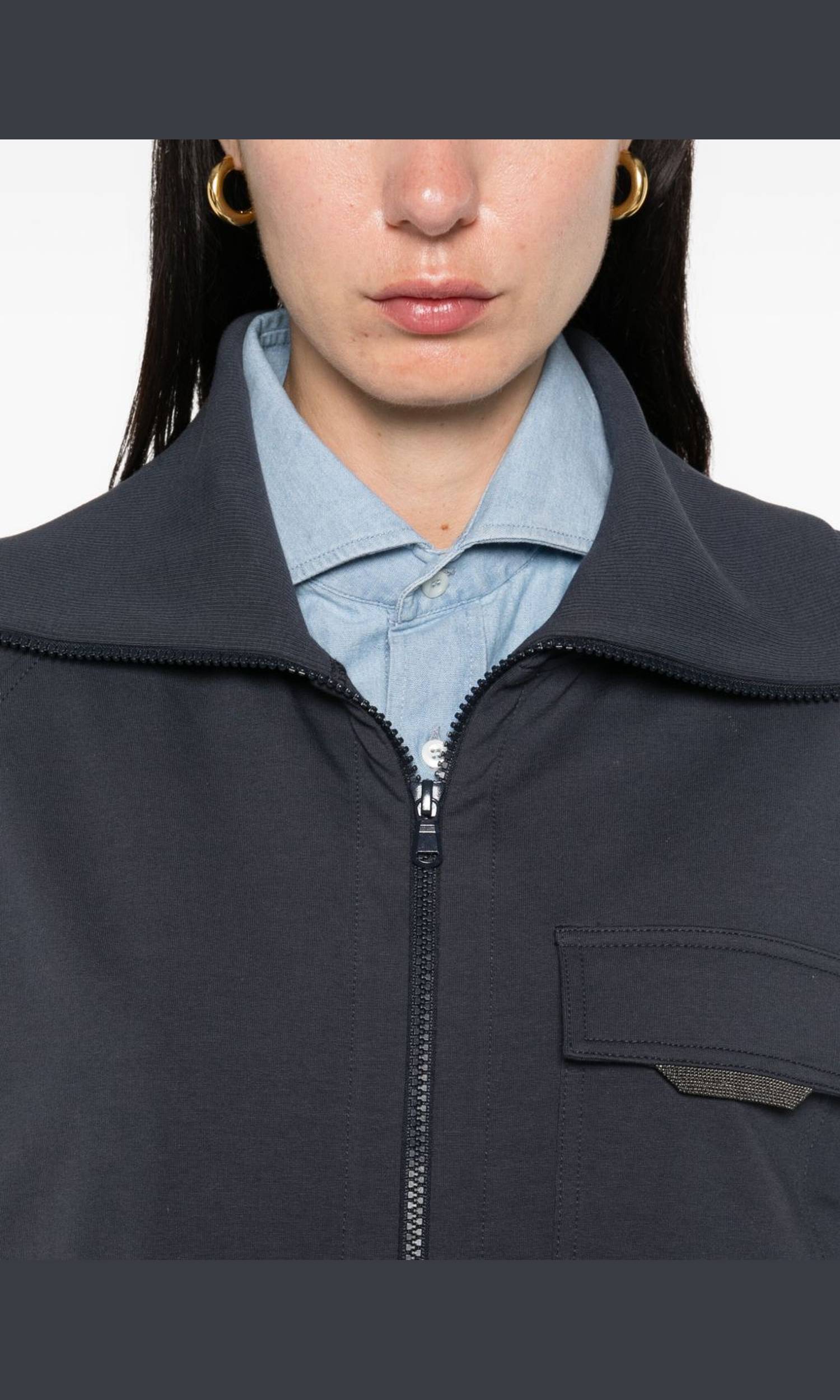 Brunello Cucinelli Blue Sweater Glam Steals
