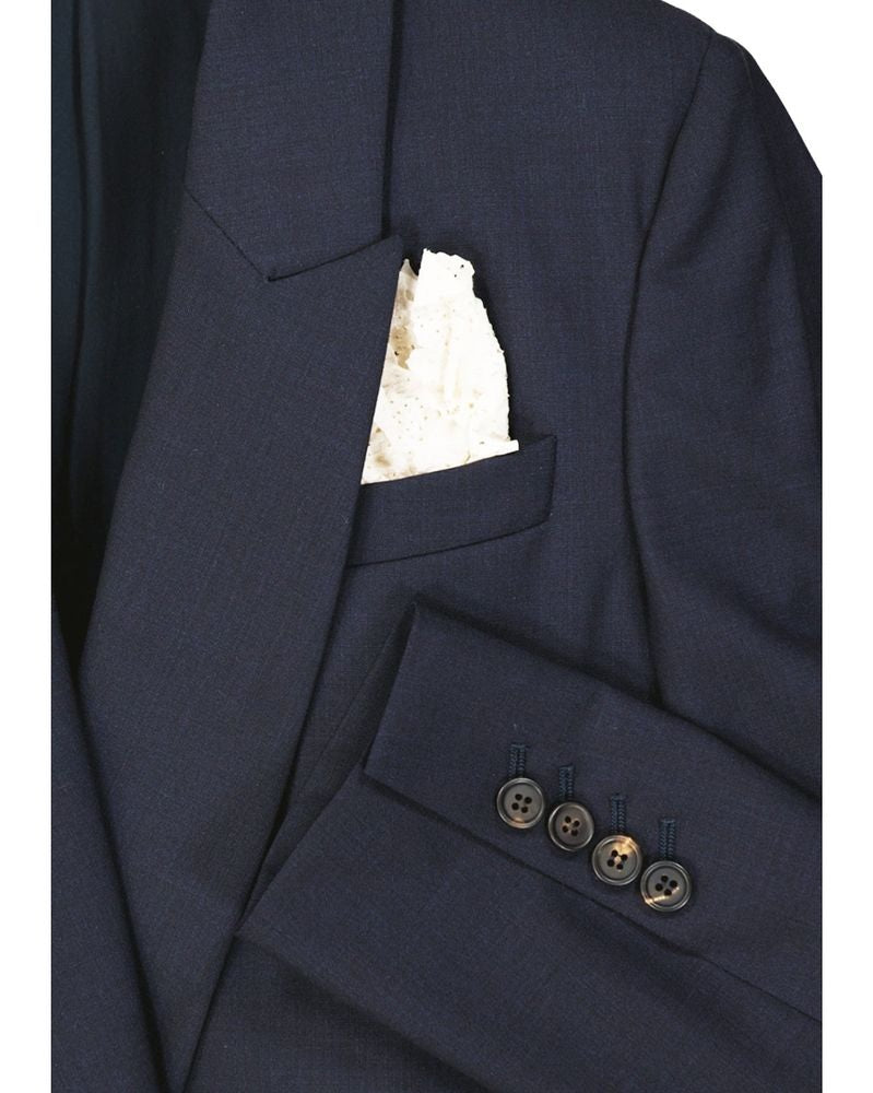 Brunello Cucinelli Blue Wool Virgin Jacket Glam Steals