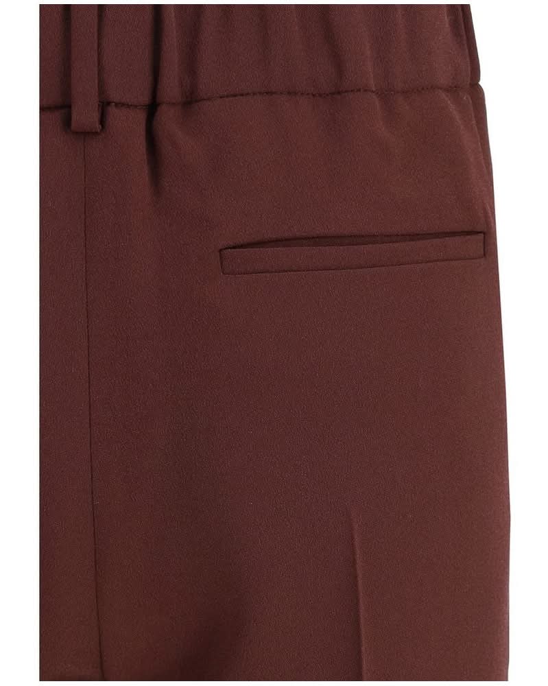 Brunello Cucinelli Bordeaux Acetate Casual Pant 