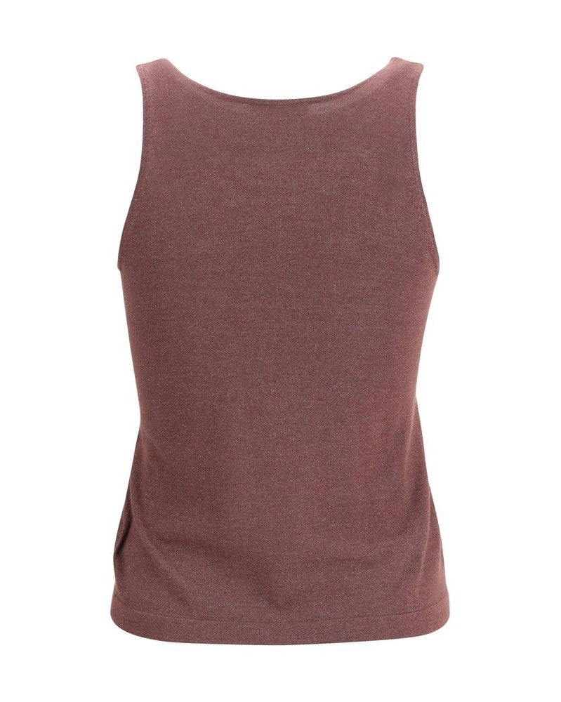 Brunello Cucinelli Bordeaux Cashmere Top Glam Steals