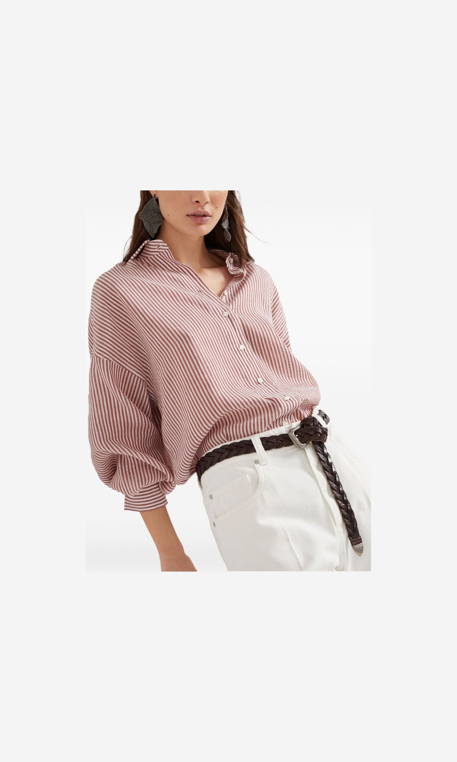 Brunello Cucinelli Bordeaux Shirt Glam Steals
