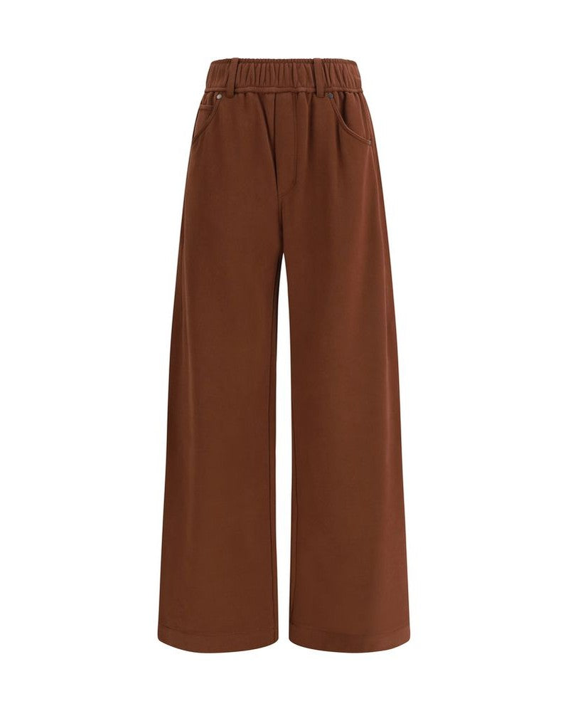 Brunello Cucinelli Brown Acetate Casual Pant Glam Steals