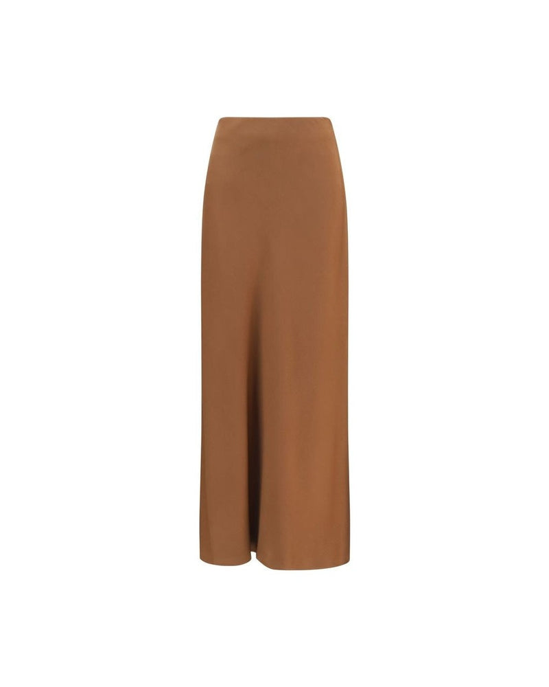 Brunello Cucinelli Brown Acetate Midi Skirt Glam Steals