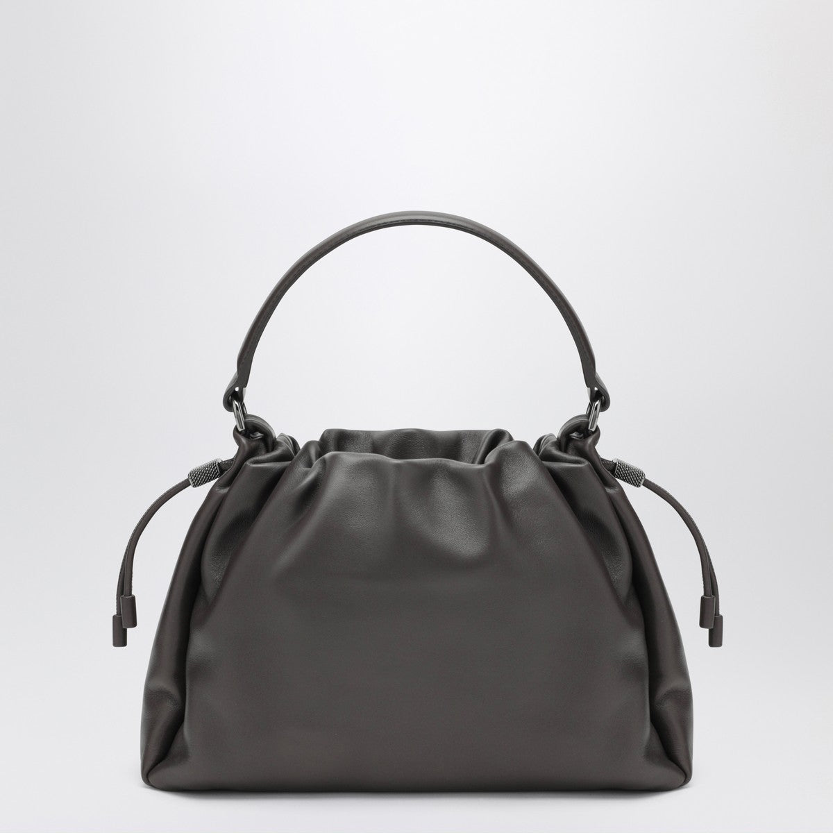 Brunello Cucinelli Brown Bucket Mellow Small Bag Glam Steals