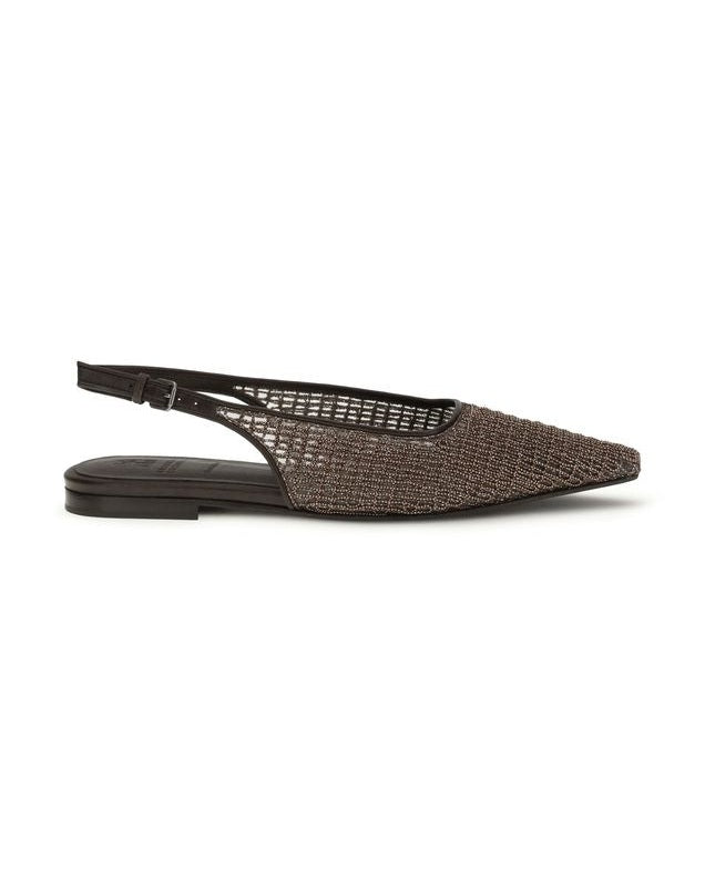 Brunello Cucinelli Brown Calf Leather Bos Taurus Ballet Flats Glam Steals