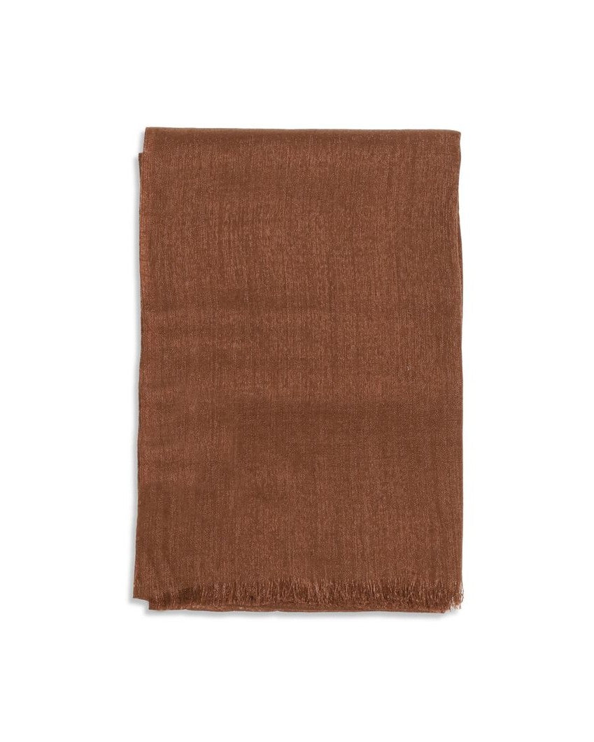 Brunello Cucinelli Brown Cashmere Scarf Glam Steals