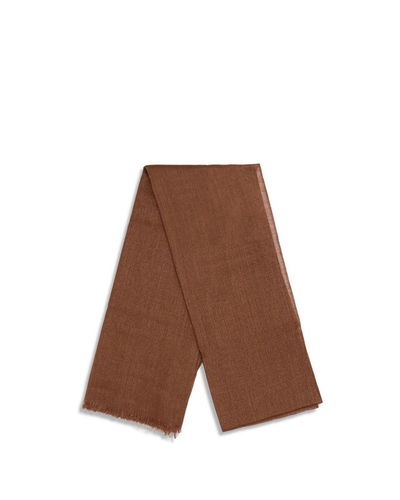 Brunello Cucinelli Brown Cashmere Scarf 