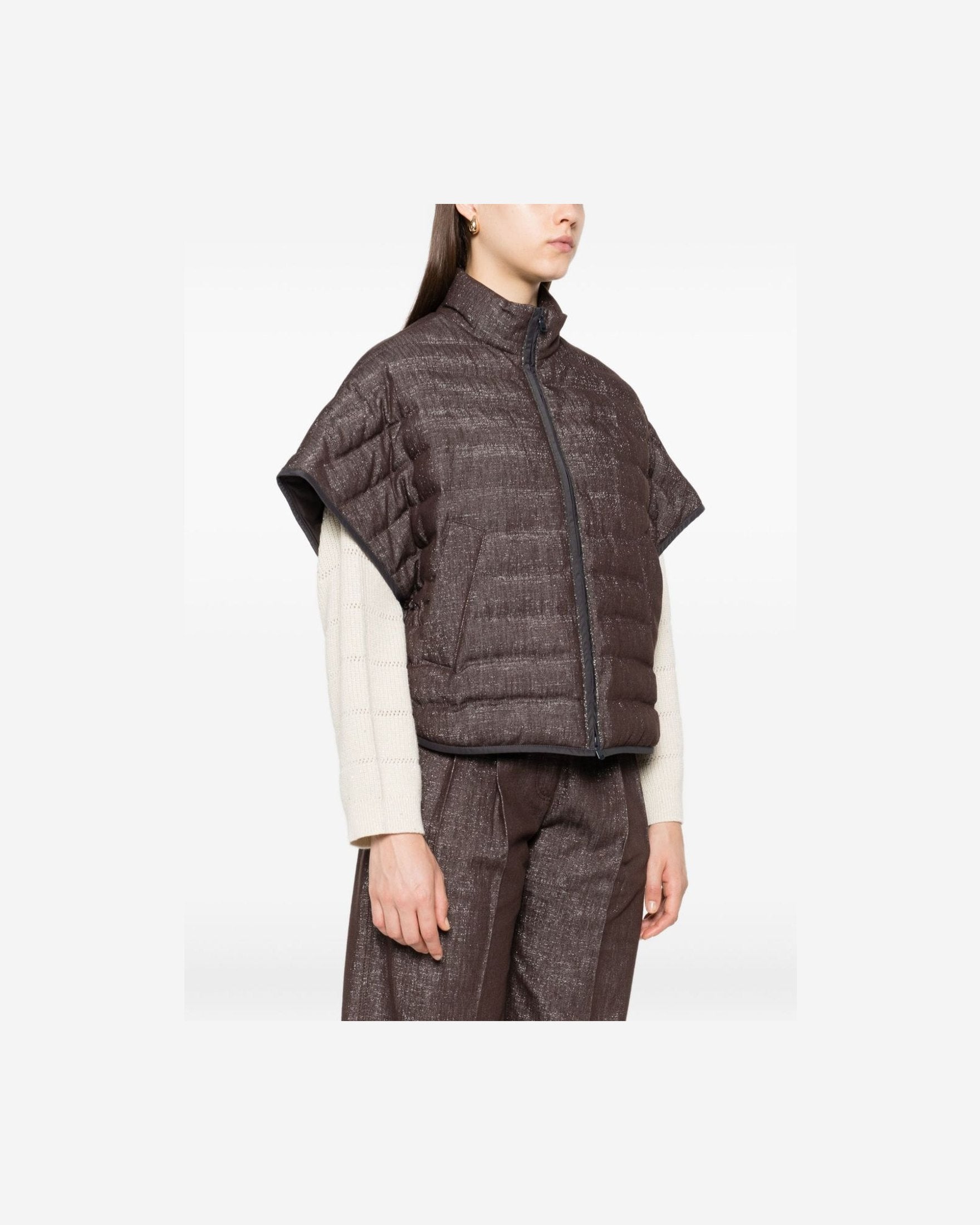 Brunello Cucinelli Brown Coat Glam Steals