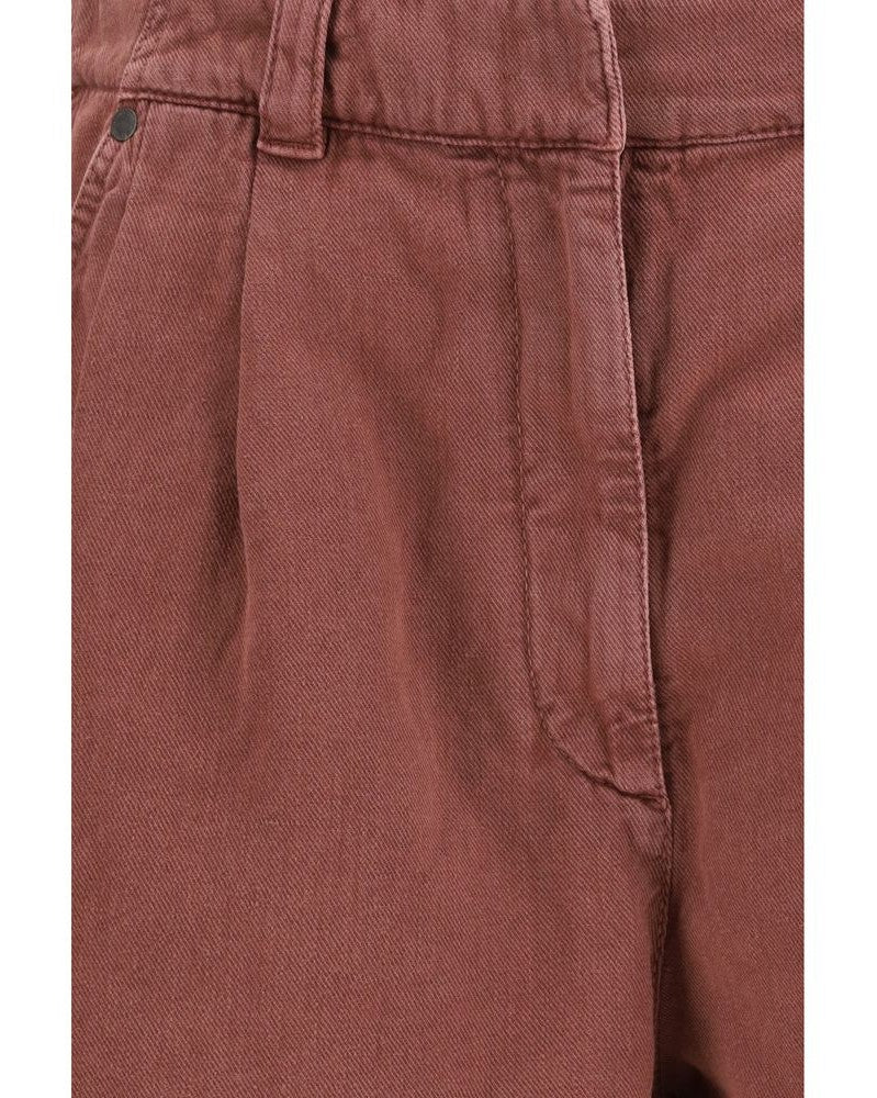 Brunello Cucinelli Brown Cotton Bermuda Shorts Glam Steals