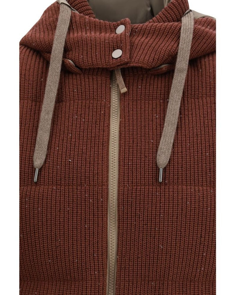 Brunello Cucinelli Brown Cotton Jacket Coat Glam Steals