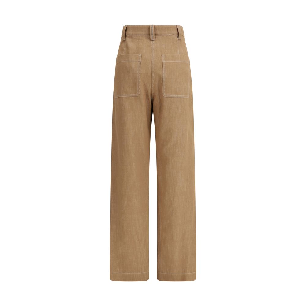 Brunello Cucinelli Brown Cotton Pant Glam Steals