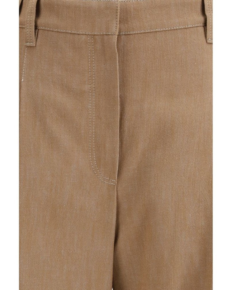Brunello Cucinelli Brown Cotton Pant 