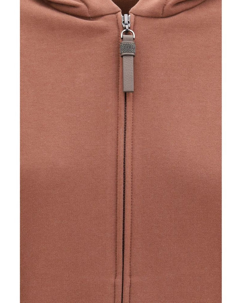 Brunello Cucinelli Brown Cotton Sweatshirt Glam Steals